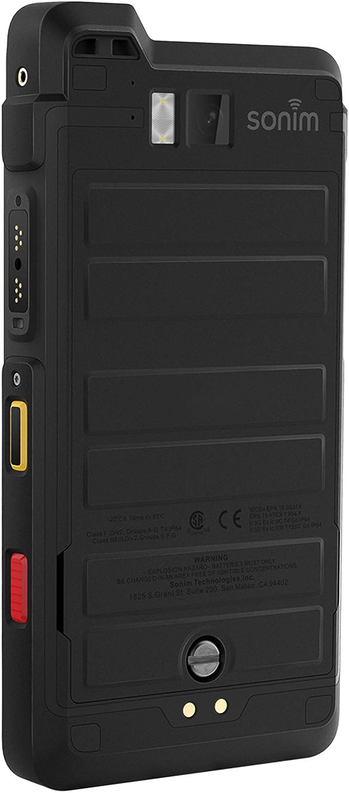 Sonim XP8 XP8800 Dual-SIM 64GB IP68/IP69 (GSM Only, No CDMA) Factory Unlocked 4G/LTE Rugged Smartphone (Black) - International Version
